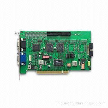 CCTV DVR Card with 2 and 16CH Audio Input and DB15 x 2 D-Type